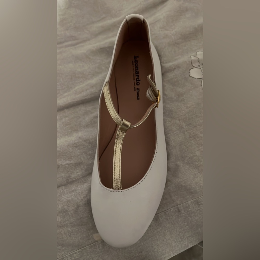 Leonardo girls dressy T-strap flats